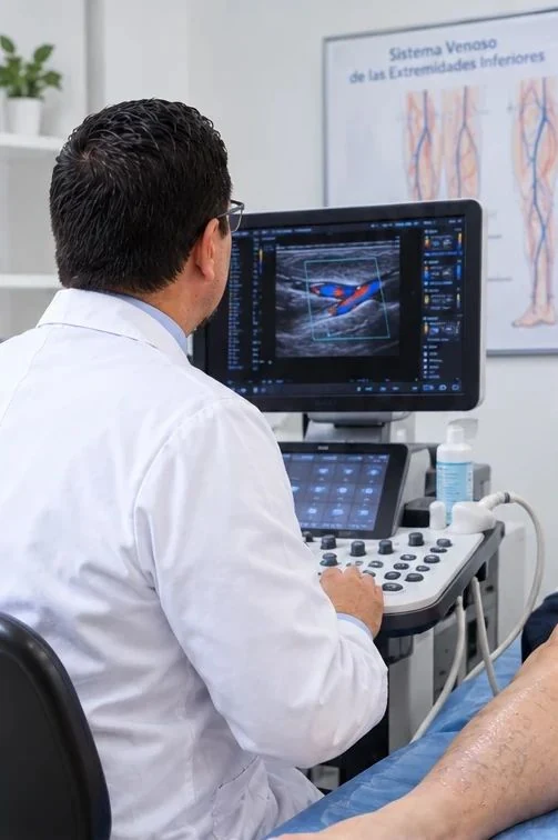 Ecografía Doppler vascular en consulta